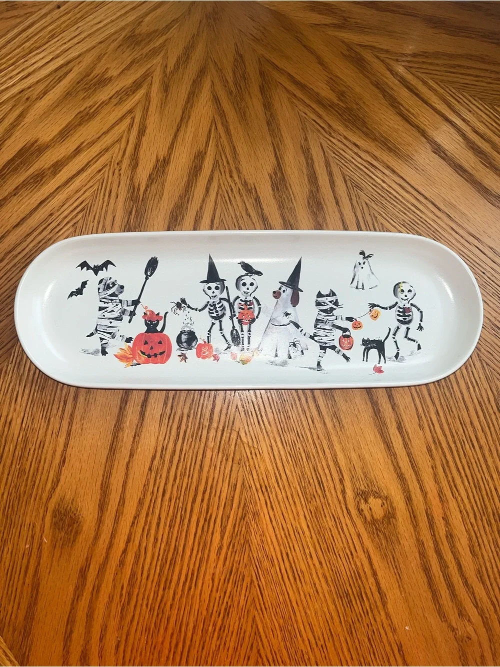 Pottery Barn Doug & Friends Stoneware Cookie Platter Halloween